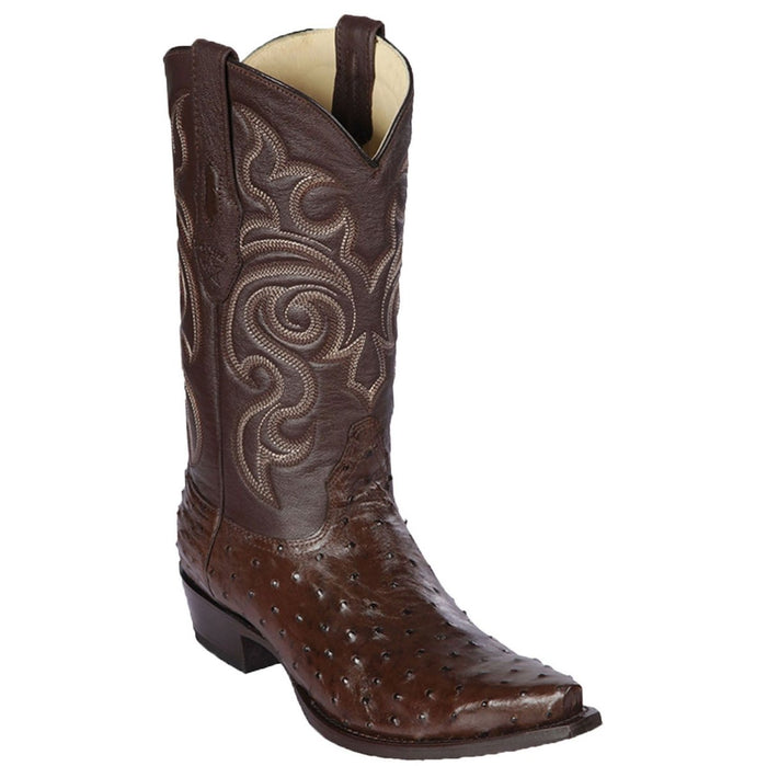 Botas de Avestruz Punta Recortada