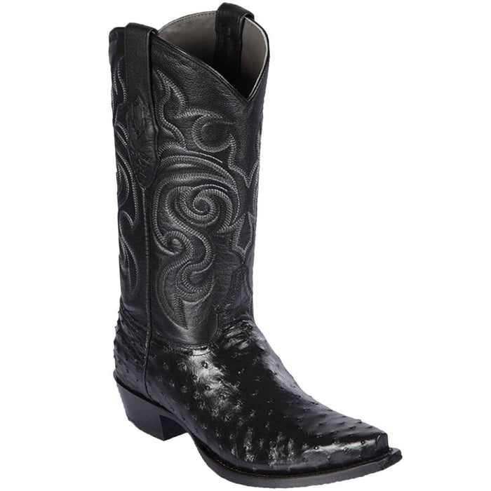 Botas de Avestruz Punta Recortada