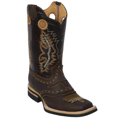 Botas de Cuero Crazy Original Horma Rodeo Cuadrada