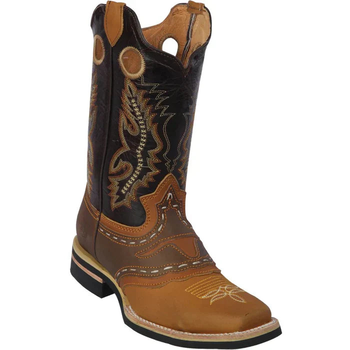 Botas de Cuero Crazy Original Horma Rodeo Cuadrada