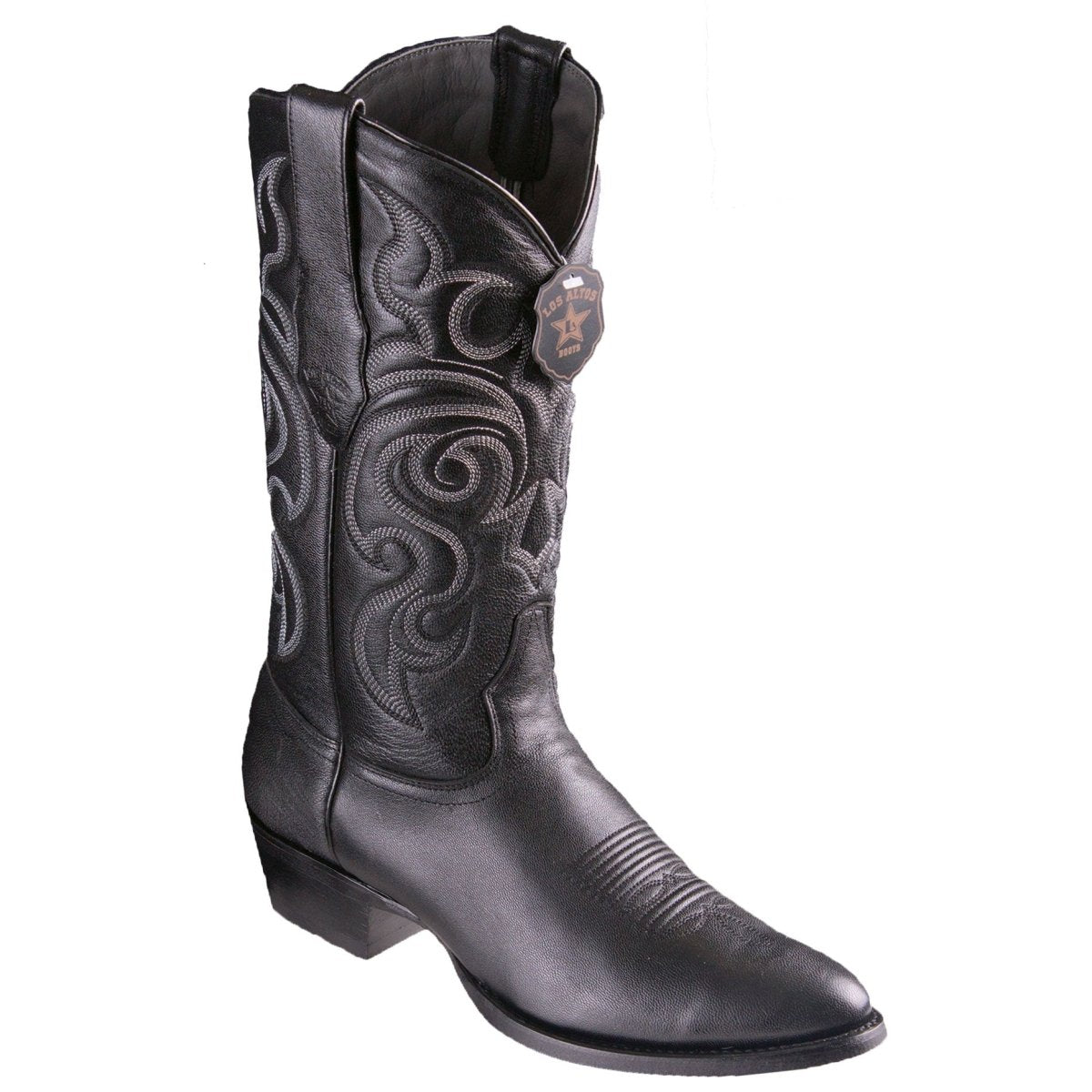 Botas de Cuero de Cabra Vaqueras con Horma Redonda LAB-6592