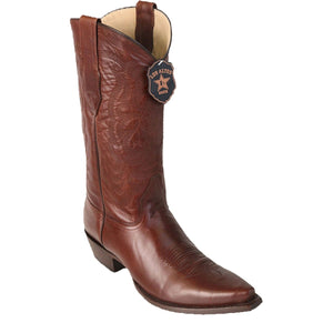 Botas de Cuero Vaqueras con Horma Recortada Pull Up