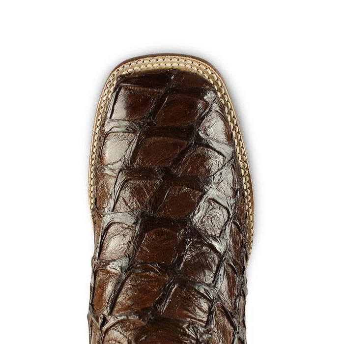 Botas de Pescado Pirarucu Original en Horma Rodeo Cuadrada