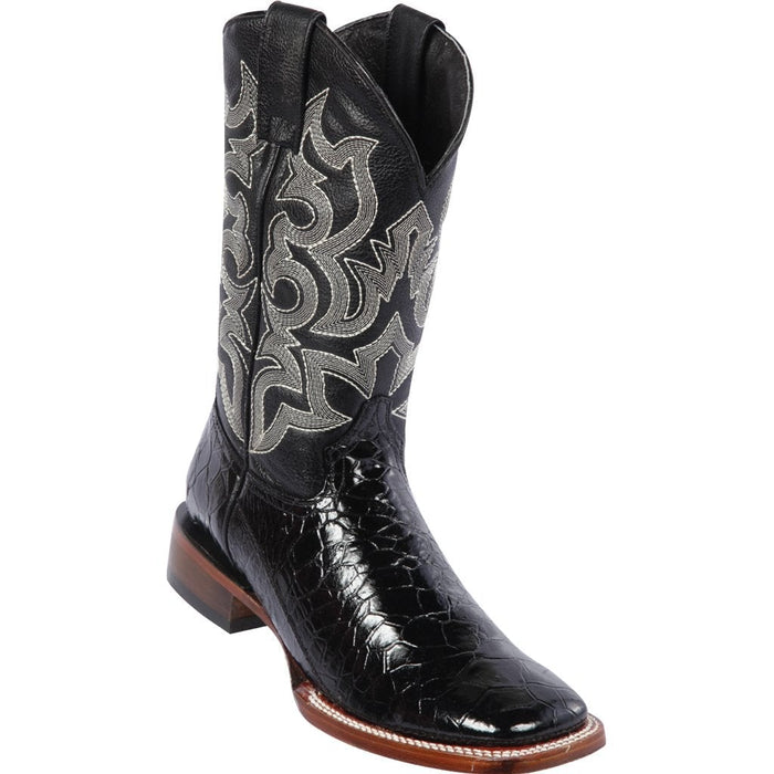 Botas de Tortuga Grabada Horma Rodeo Cuadrada