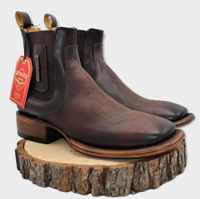 Botin Charro Quincy con Punta Cuadrada