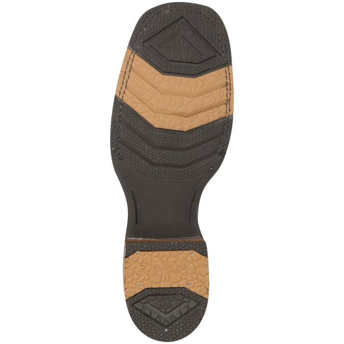 Botin Charro Quincy con Punta Cuadrada y Suela de Hule