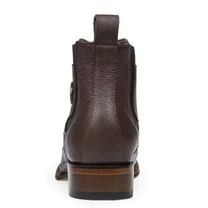 Botin Vaquero de Avestruz Original Horma Cuadrada LAB-82BV0359
