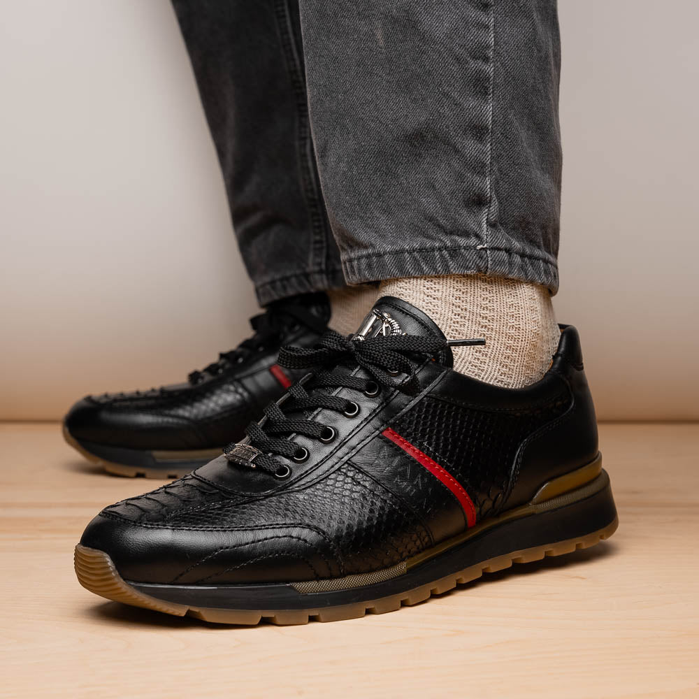 Marco Di Milano Brescia Black Leather Dress Shoes