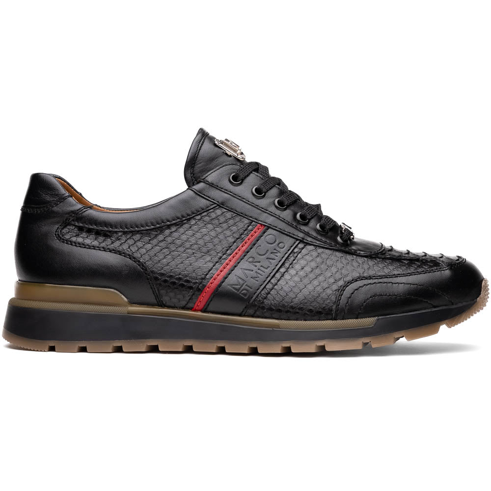 Marco Di Milano Brescia Black Leather Dress Shoes