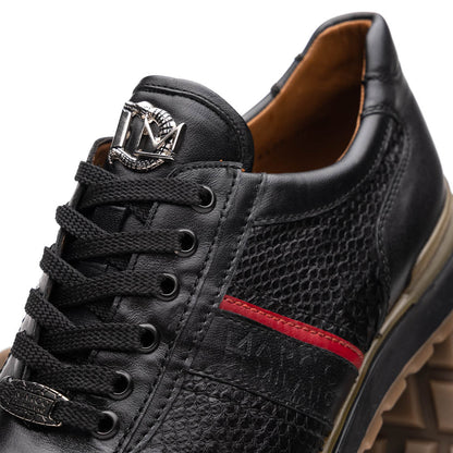 Marco Di Milano Brescia Black Leather Dress Shoes