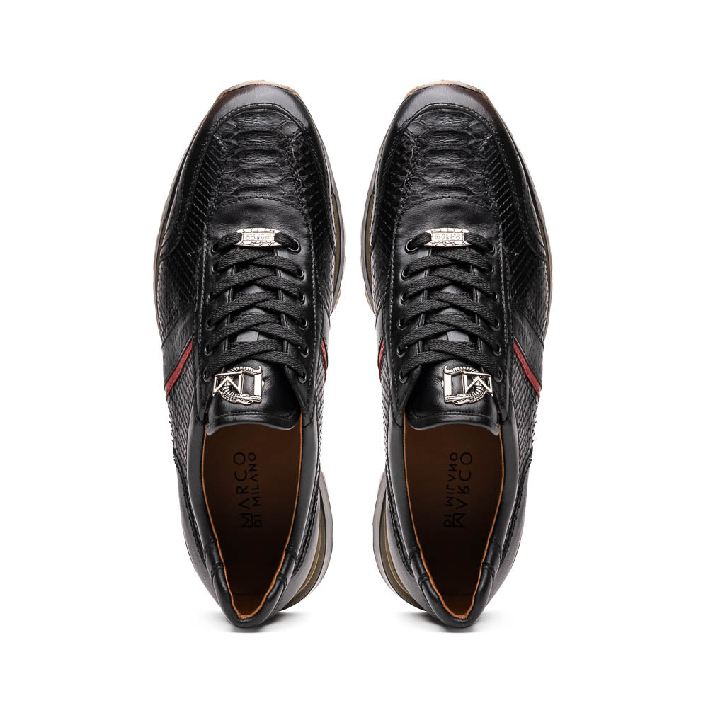 Marco Di Milano Brescia Black Leather Dress Shoes