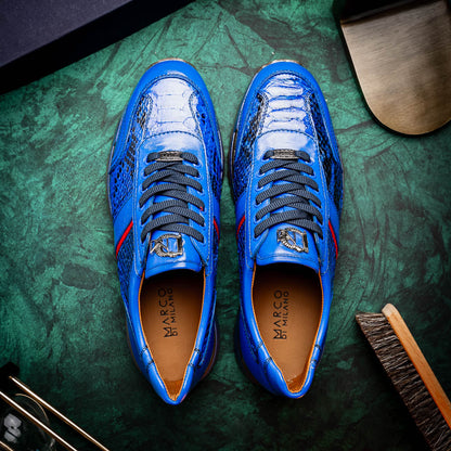 Marco Di Milano Brescia Electric Blue Leather Shoe