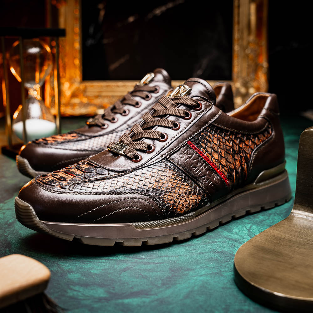 Marco Di Milano Brescia Cognac Washed Leather Shoes
