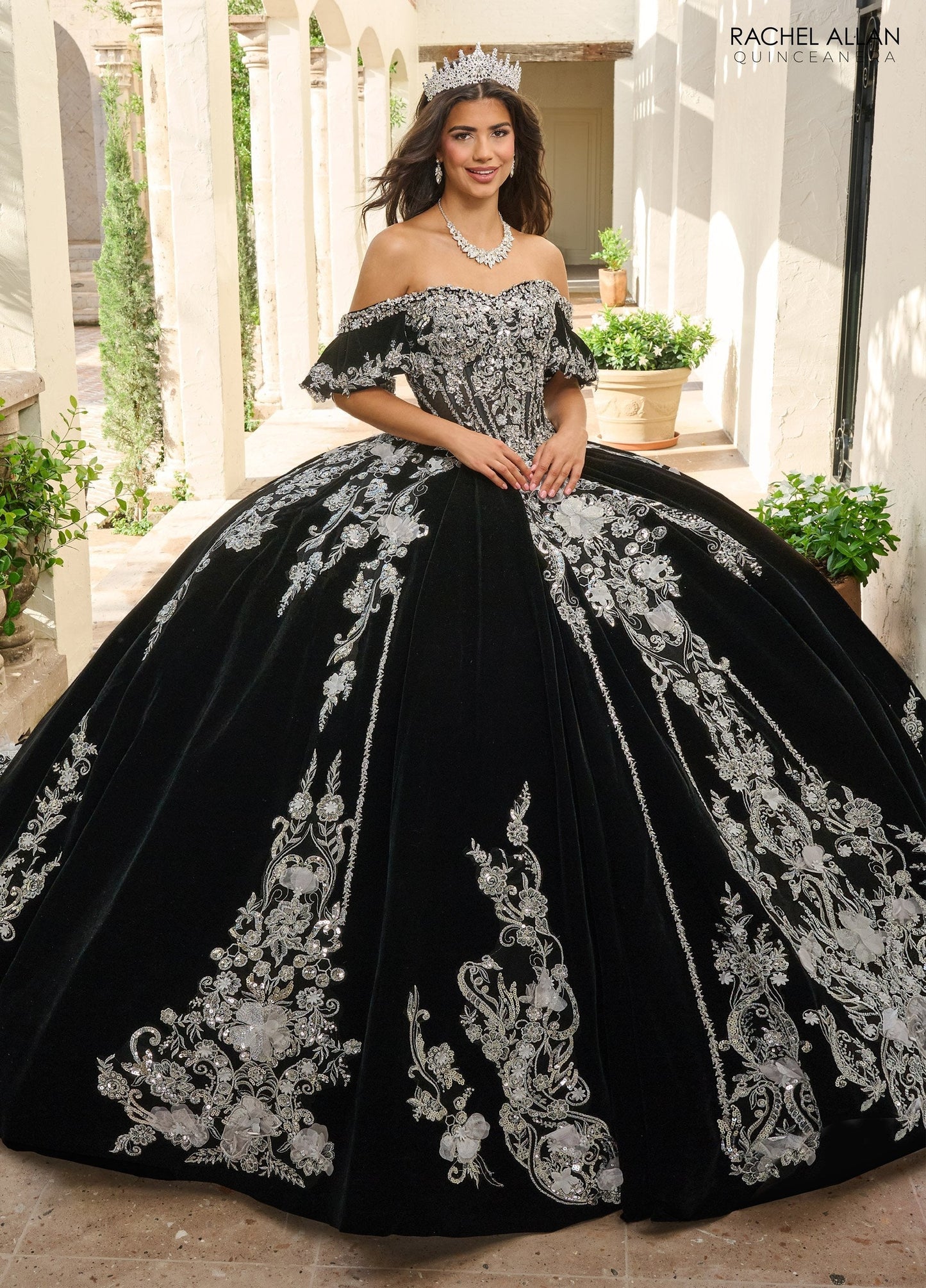 Rachel Allan RQ5011 Velvet Charro Quinceanera Dress