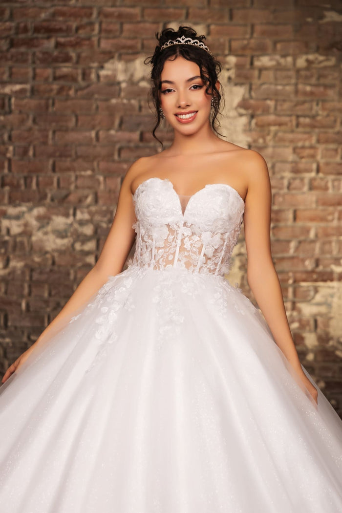 Bridal Gown Sweetheart Corset Back Sweet 16 Dress By Layla K LK243 - Dress