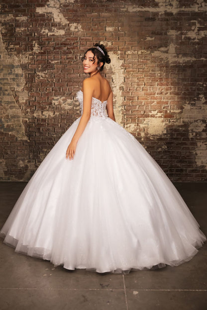 Bridal Gown Sweetheart Corset Back Sweet 16 Dress By Layla K LK243 - Dress