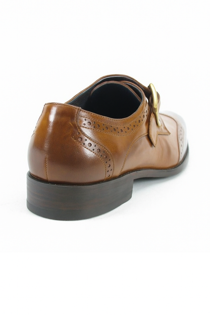 Burnished Wingtip Monk Strap KS099-710