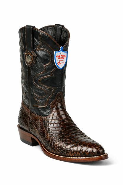 Men's Wild West Python Skin J Toe Boots 29957