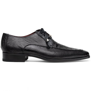 Marco Di Milano Merida Black Genuine Caiman and Lizard Derby Shoes - view 2
