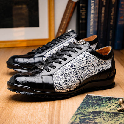 Marco Di Milano Cairo Black & White Leather Oxfords