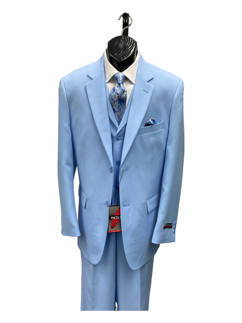 In Aguasta Green - Emerald Color Zacchi Men's 3 Piece Poplin Suit  Spring Colors & Award Winning Design
