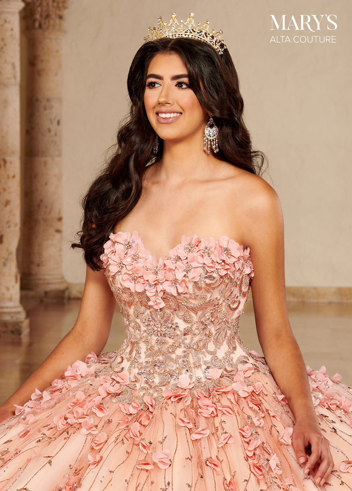Alta Couture MQ3075 Cape Quinceanera Dress