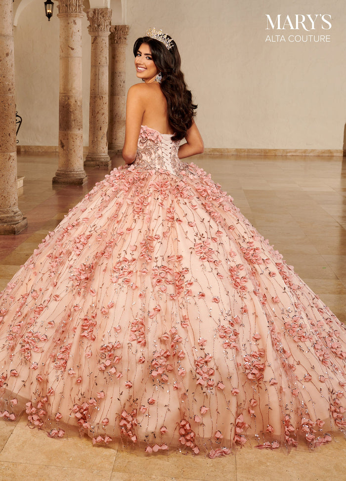 Alta Couture MQ3075 Cape Quinceanera Dress