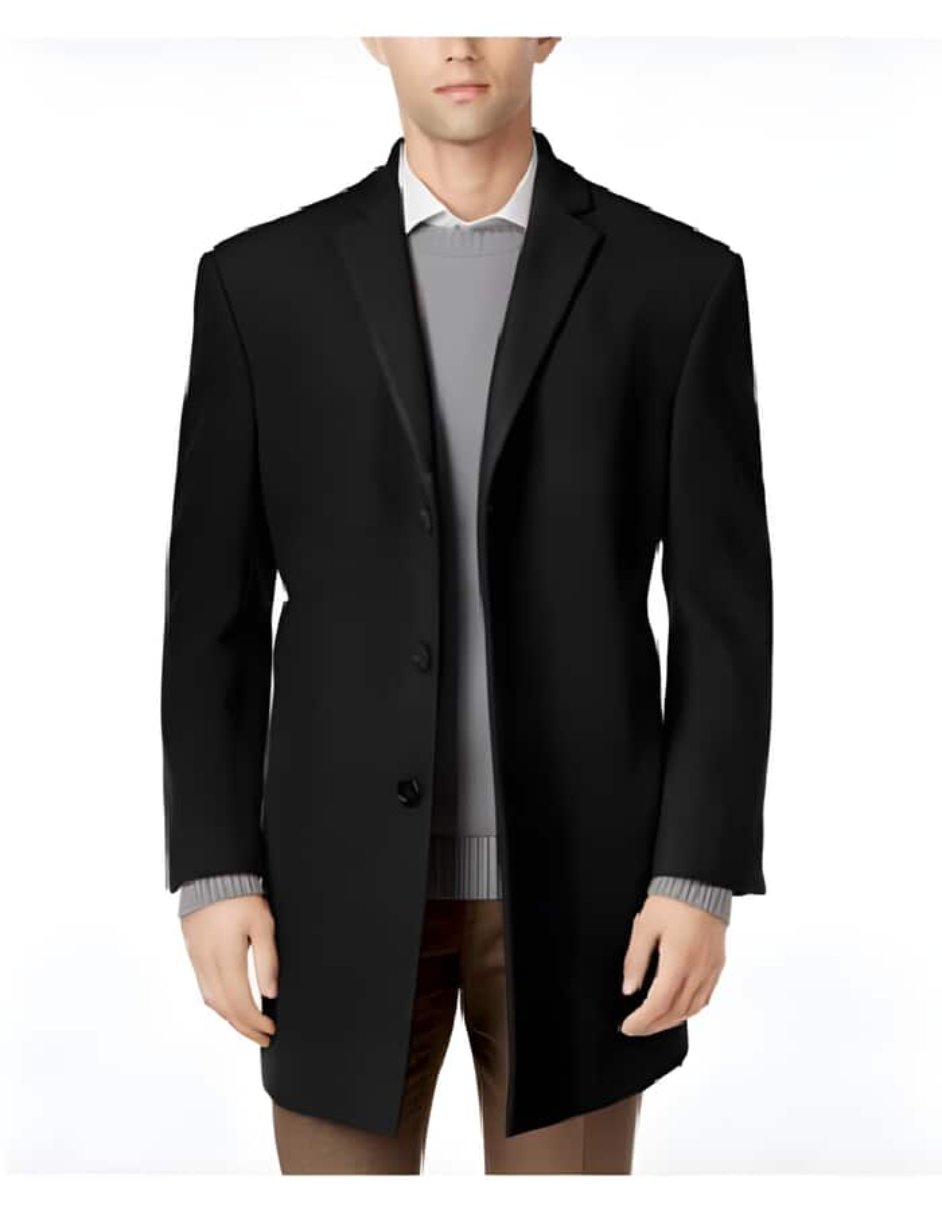 Black dress coat mens online