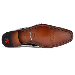 marco-di-milano-caribe-newspaper-black-caiman-crocodile-derby-shoes