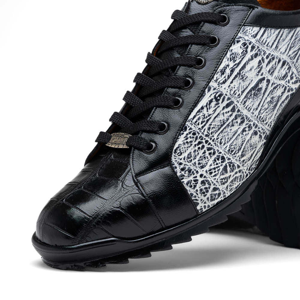 Marco Di Milano Cairo Black & White Leather Oxfords