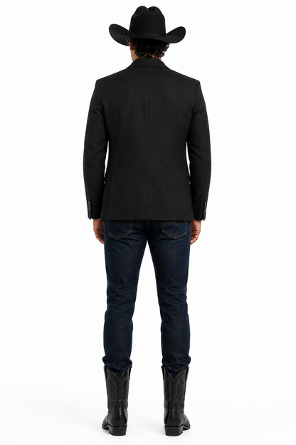 Casual Cowboy Blazer for Men Western Style with Rustic Charm