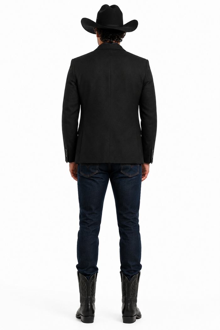 Casual Cowboy Blazer for Men Western Style with Rustic Charm