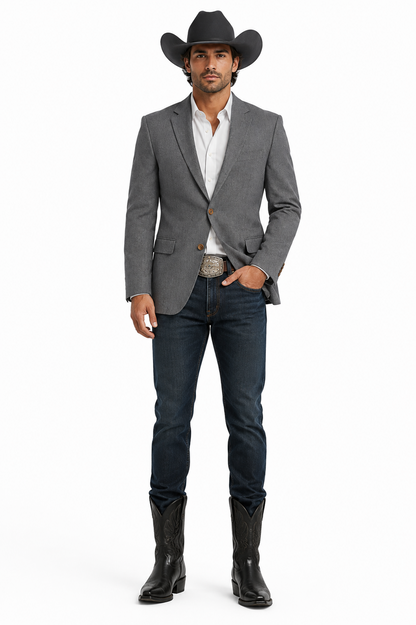 34 Casual Cowboy Blazer for Men Western Style with Rustic Charm