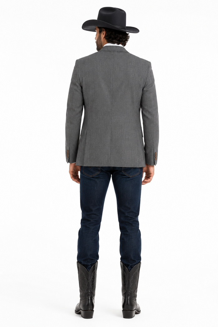 Casual Cowboy Blazer for Men Western Style with Rustic Charm