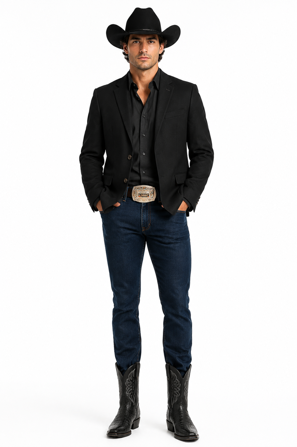 Casual Cowboy Blazer for Men Western Style with Rustic Charm