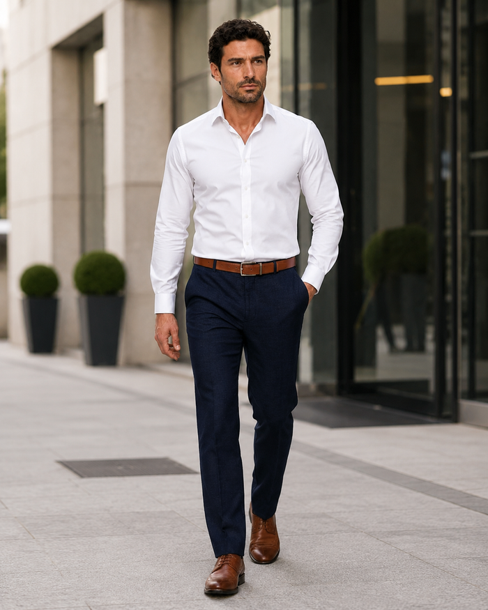 Casual Linen Suit Pants for Men – Breathable Beach Wedding Summer Trousers