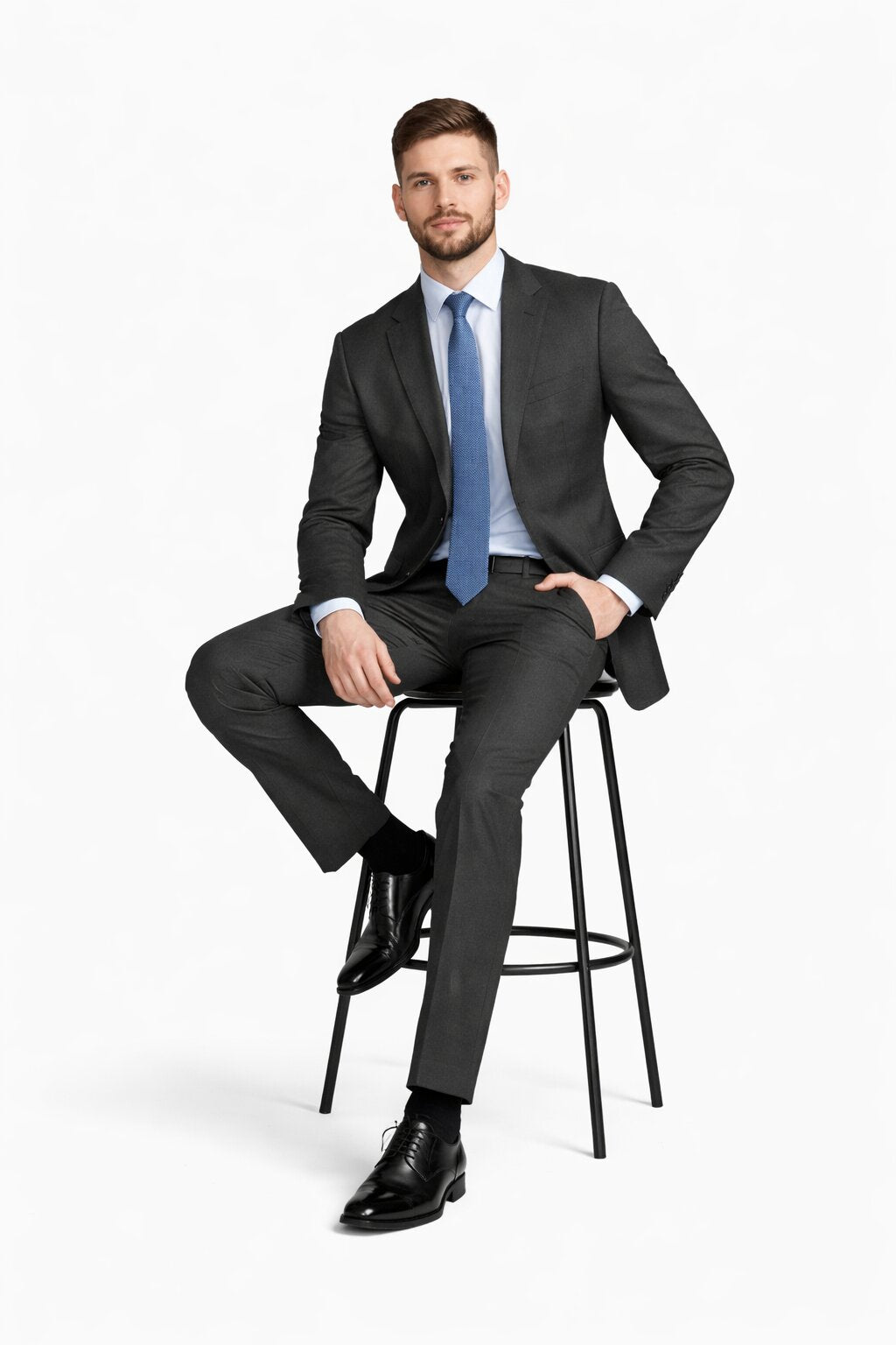 Slim Fit Tiglio Wool Suit – Modern Tailored Two-Piece Formal Suit