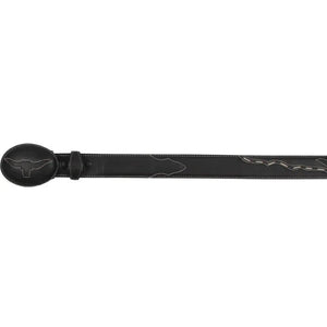 Cinto Vaquero para Mujer de Cuero Original Color Negro