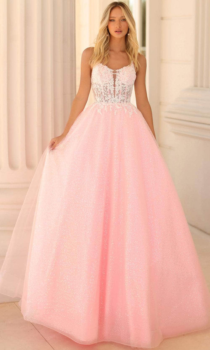 Clarisse 810602 Sequin Lace Corset One-Of-A-Kind Lace Dress