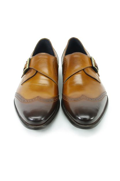 Burnished Wingtip Monk Strap KS099-710