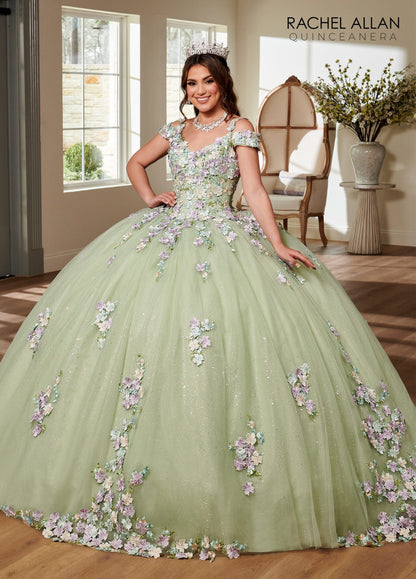 Rachel Allan RQ1125 Cold Shoulder Quinceanera Dress