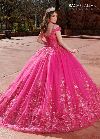 Rachel Allan RQ1126 Cold Shoulder Quinceanera Dress