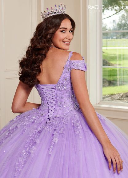 Rachel Allan RQ1126 Cold Shoulder Quinceanera Dress