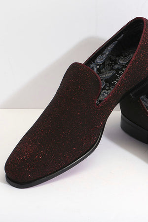 "Cash" Red Couture 1910 Tuxedo Shoes