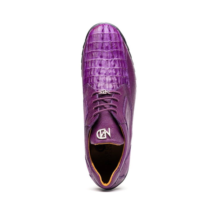 Marco_Di_Milano Crater Purple Luxury Leather Shoe