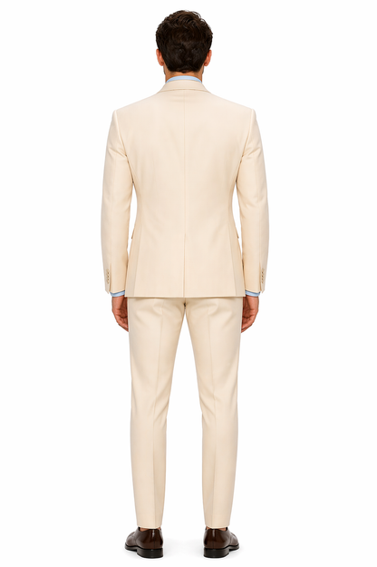 white christmas dresses 38 Nude Color Suit - Nude Tuxedo Light Color main image 0