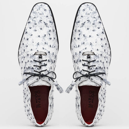 Marco Di Milano Criss Newspaper Leather Loafers