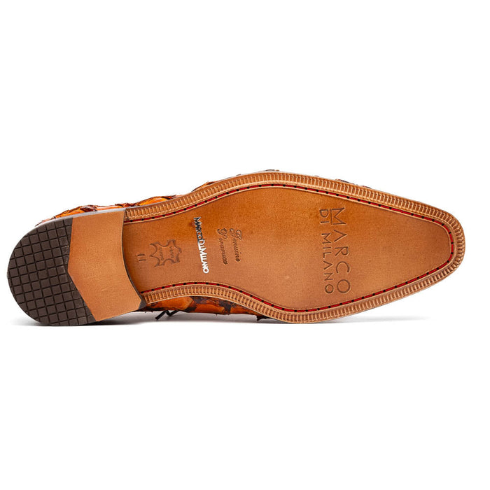 Marco Di Milano Olivieri Brandy Leather Dress Shoe