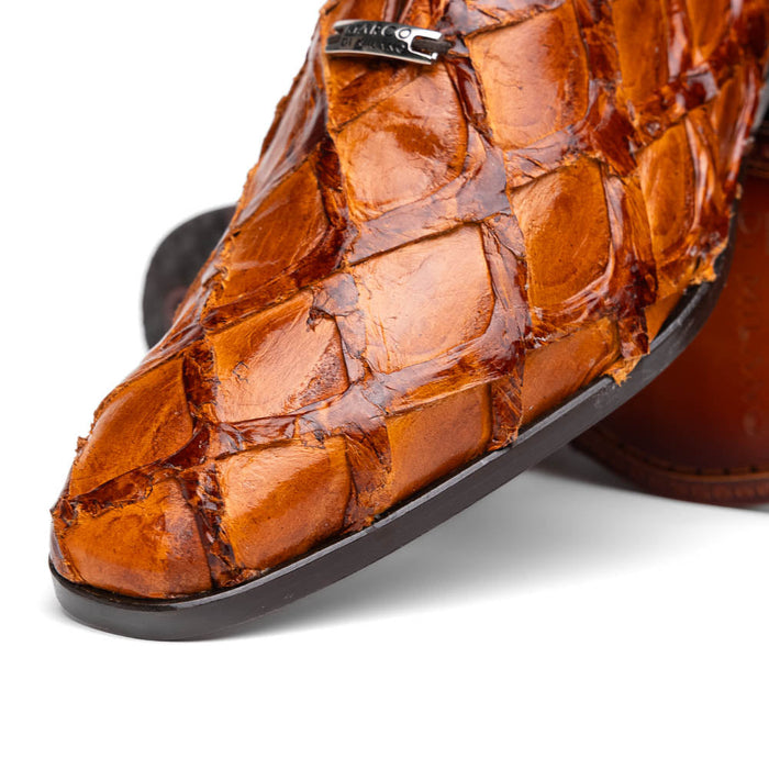 Marco Di Milano Olivieri Cognac Leather Dress Shoe