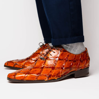 Marco Di Milano Olivieri Cognac Leather Dress Shoe